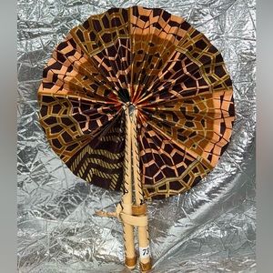Authentic Handmade fan from Africa #73